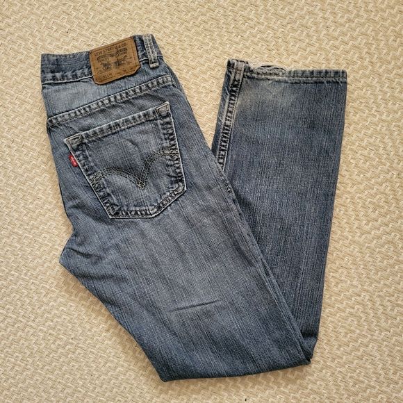 Levis 511 Skinny Blue Jeans Boys 16 Reg 28x28 Denim Mens Blue Slim - Picture 2 of 9